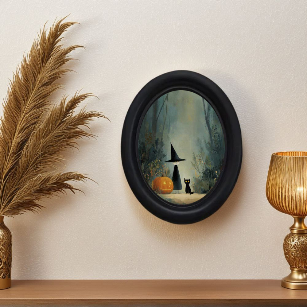 3D Printing Examples - Uma bruxa de Halloween vintage 3D