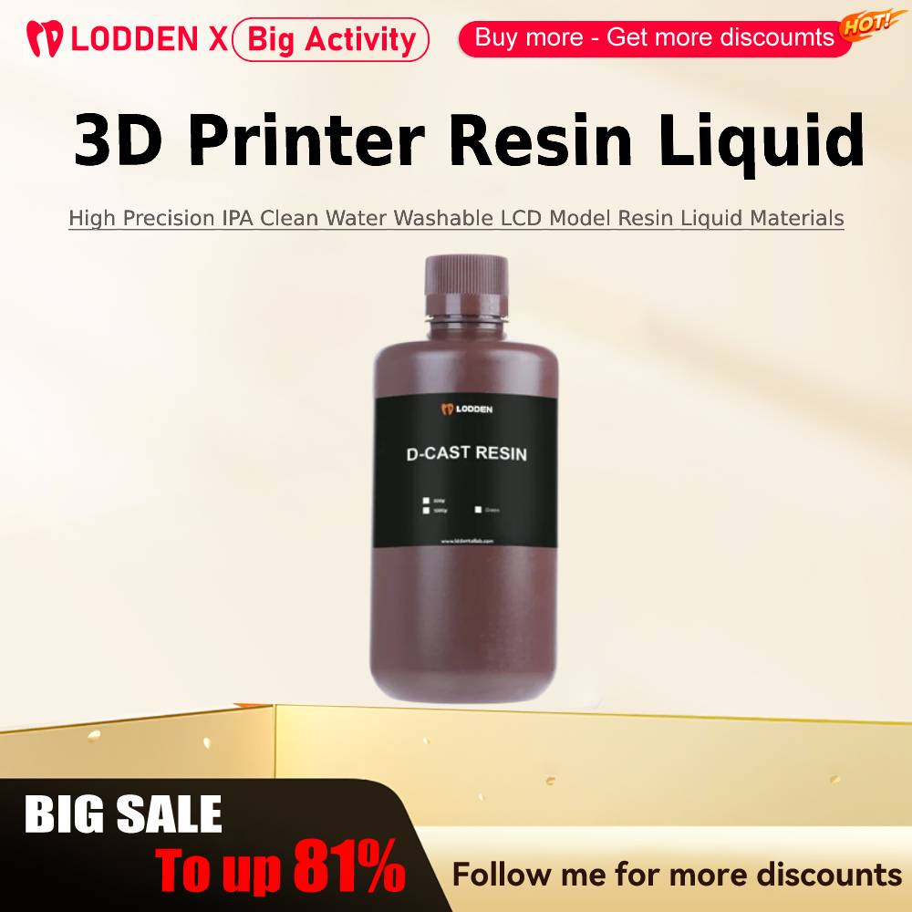 3D Printing Workshop - Lodden impressora 3d resina líquida 385/405nm