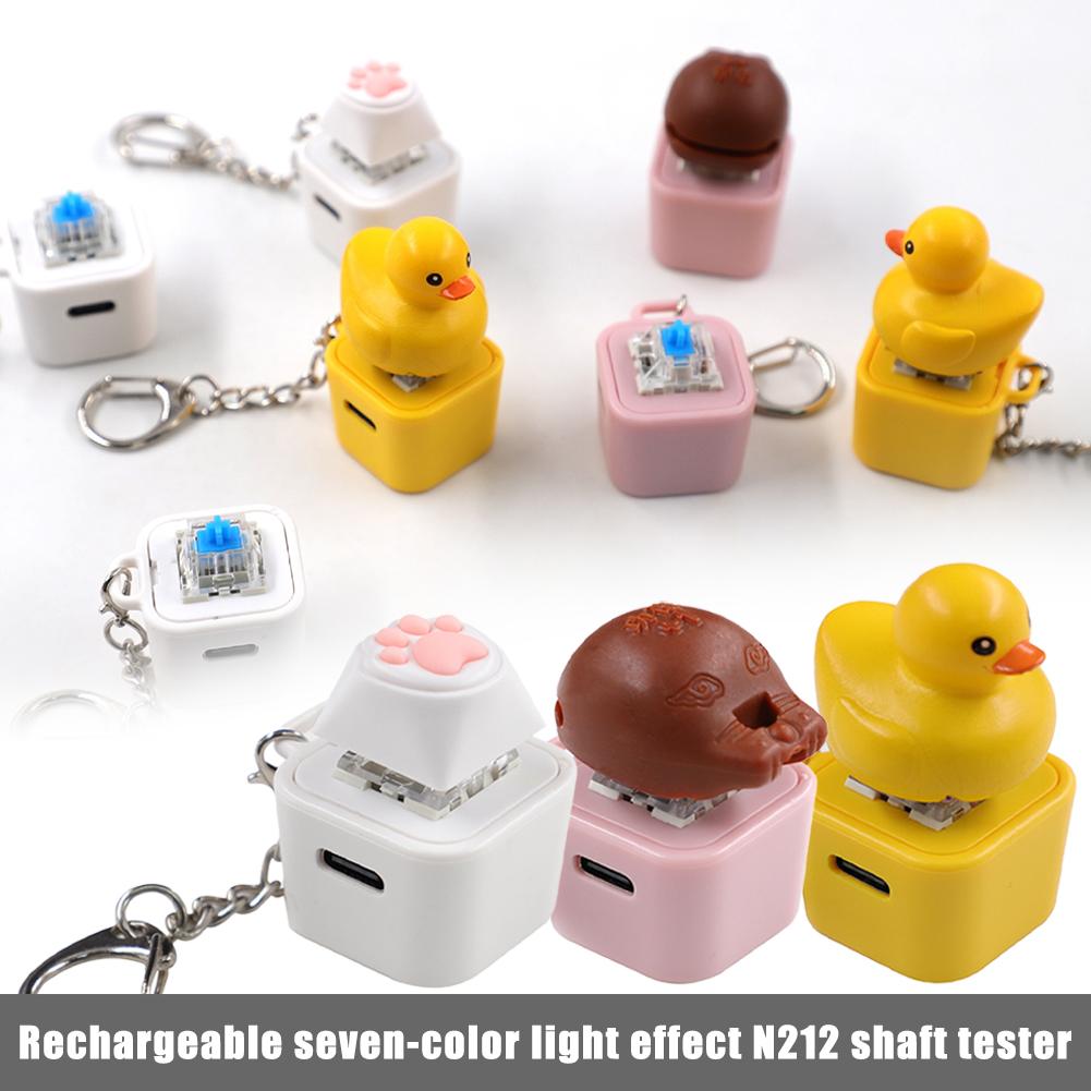 3D Printing Keycaps - Keycap Estilo Pato Amarelo Fofo, Chaveiro