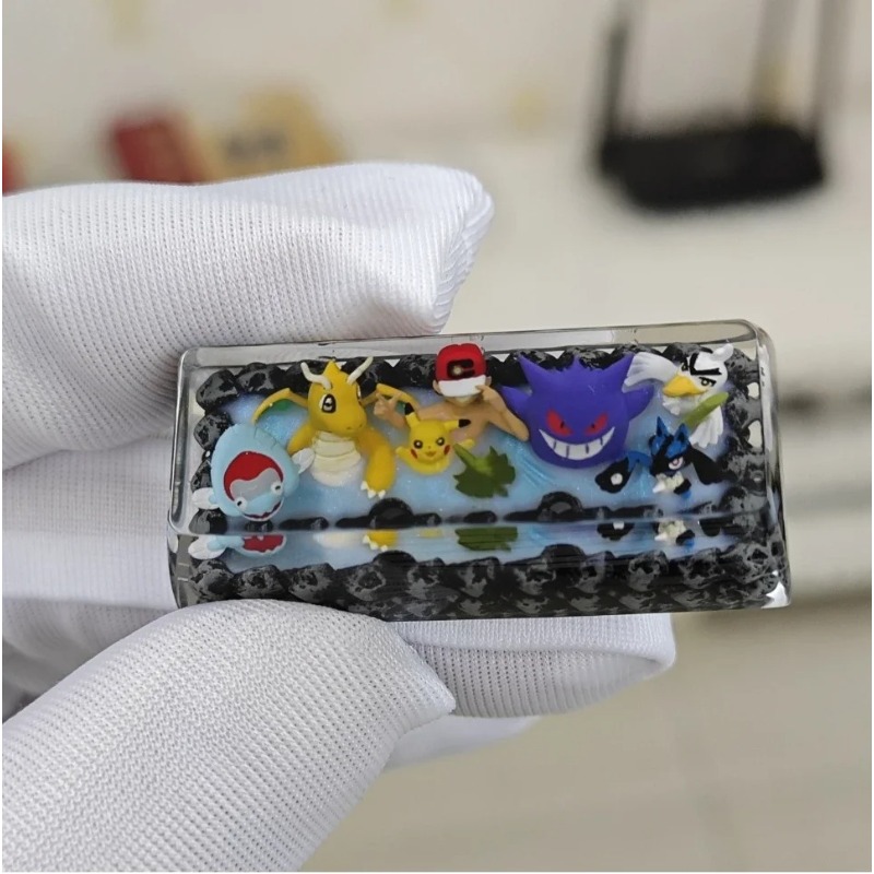 Pokemon anime keycaps 1u 1.25u - 3D Printing Keycaps avaliação e preço