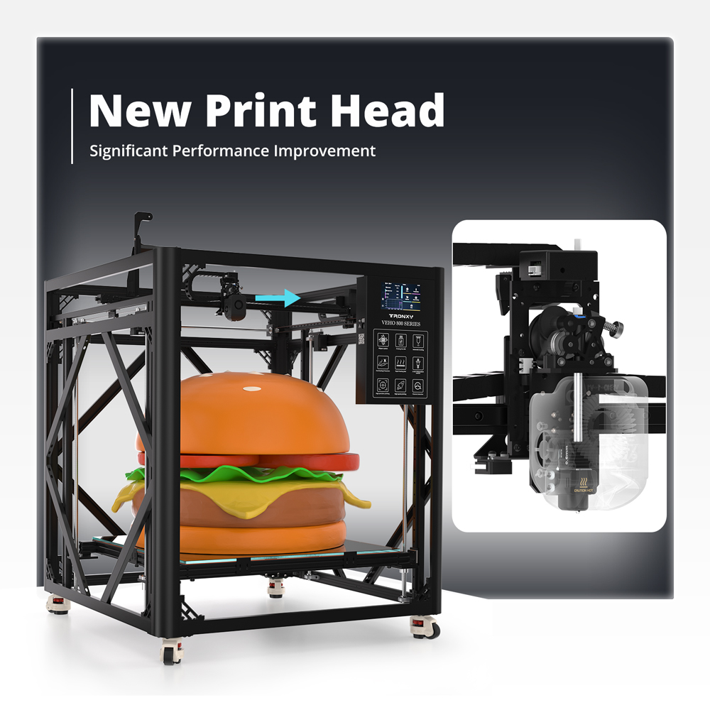 Tronxy VEHO-800-12 ou PRO Gran - 3D Printing X Y Z Axis avaliação e preço