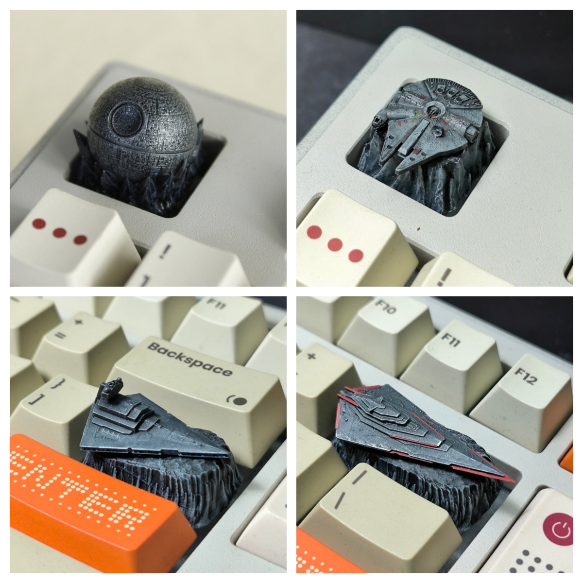 Tecla Artesanal HCY Death Star - 3D Printing Keycaps avaliação e preço