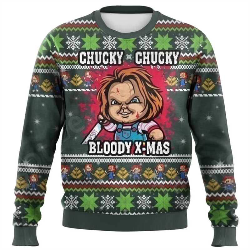Fashion Chucky Graphic Ugly Ch - 3D Printing Xmas avaliação e preço